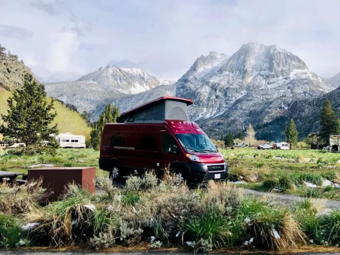 Winnebago Solis camper van rental in GLENDALE California exterior view