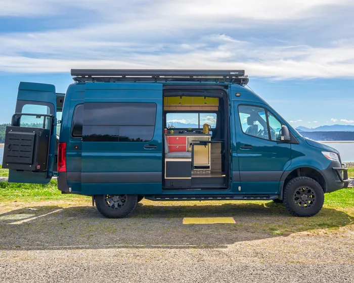Camp N Car Van! camper van rental in Marysville Washington exterior view