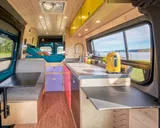 Kitchen area in Camp N Car Van! Class B camper van rental in Marysville Washington