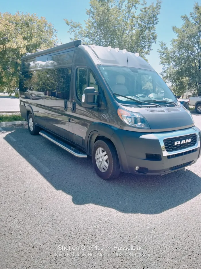 Entegra Coach Ethos Li camper van rental in Santa Fe New Mexico exterior view