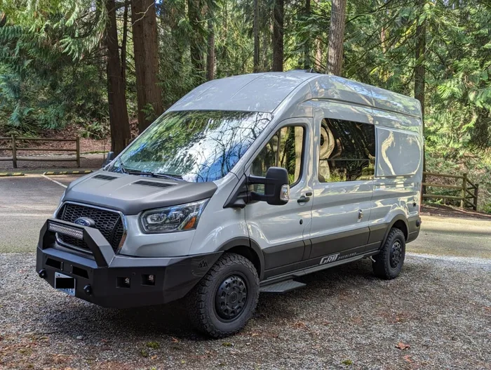 Grit Overland GO A/T camper van rental in Issaquah Washington exterior view