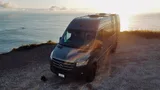 Weekend Vans Sprinter 170 4X4 camper van rental in Spokane Washington exterior view
