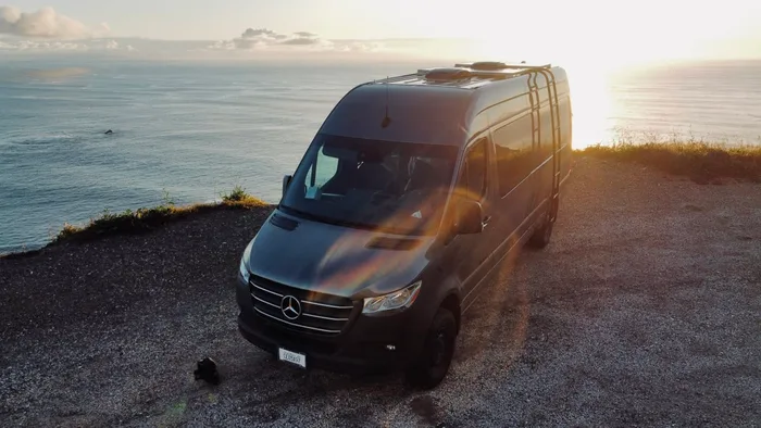 Weekend Vans Sprinter 170 4X4 camper van rental in Spokane Washington exterior view
