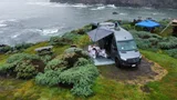 Weekend Vans Sprinter 170 4X4 camper van rental in Spokane Washington exterior view