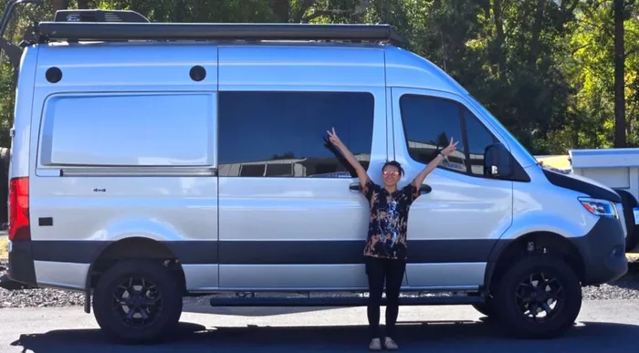 Entegra Coach Launch camper van rental in Bellevue Washington exterior view