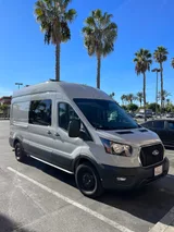 Ford Transit camper van rental in GLENDALE California exterior view