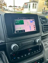 Driver cockpit of Wheel Suites Grand Suite camper van rental in Hackensack New Jersey