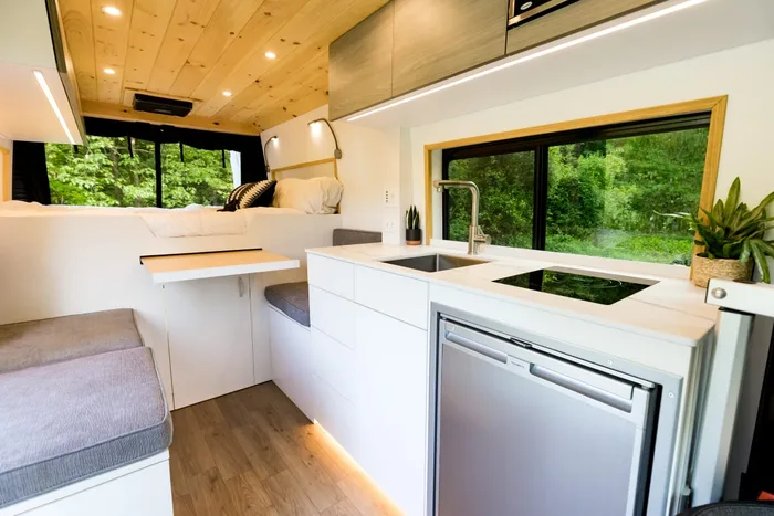Vanture Customs Trailhead camper van rental in Hatboro Pennsylvania exterior view