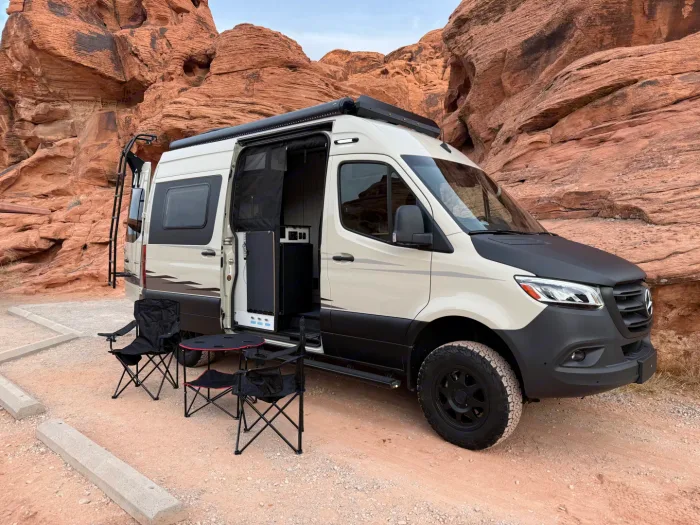 2023 Winnebago Revel Rental in Las Vegas – AWD 4x4 Camper Van for Off-Grid Desert Adventures camper van
