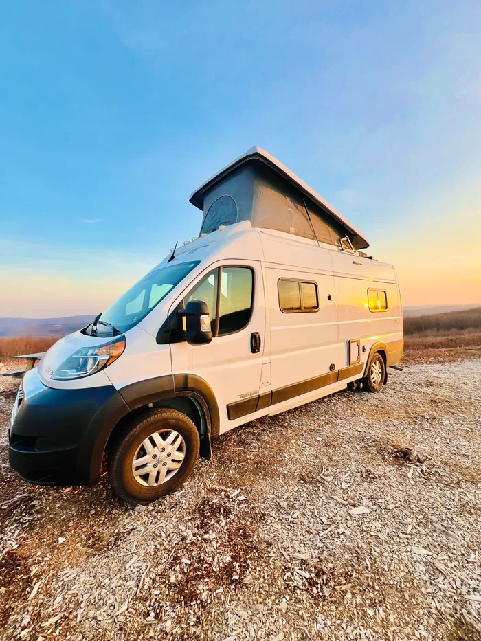 Winnebago Solis 59px camper van rental in Hatboro Pennsylvania exterior view