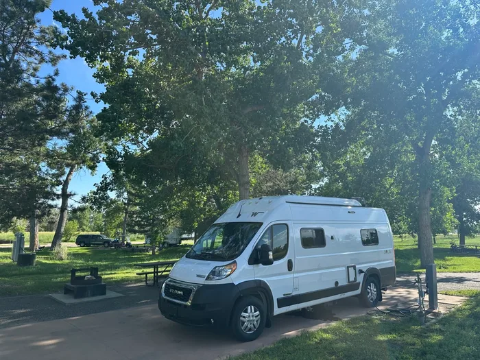 Winnebago Solis camper van rental in Bellevue Washington exterior view