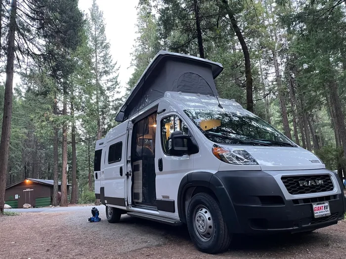 Winnebago Winnebago camper van rental in GLENDALE California exterior view