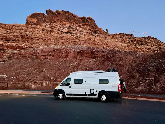 Winnebago Winnebago camper van rental in Mill Creek Washington exterior view