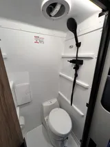 Bathroom in Tiffin GH1 camper van rental in Bellevue Washington