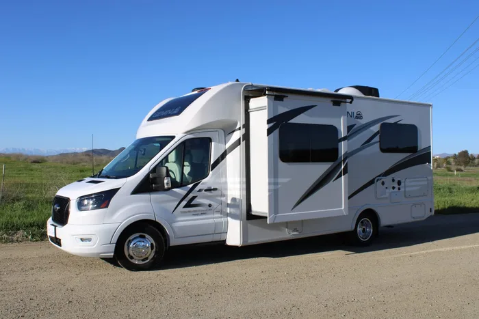 Ford Thor Gemini 24Kb camper van rental in Rancho Cucamonga California exterior view
