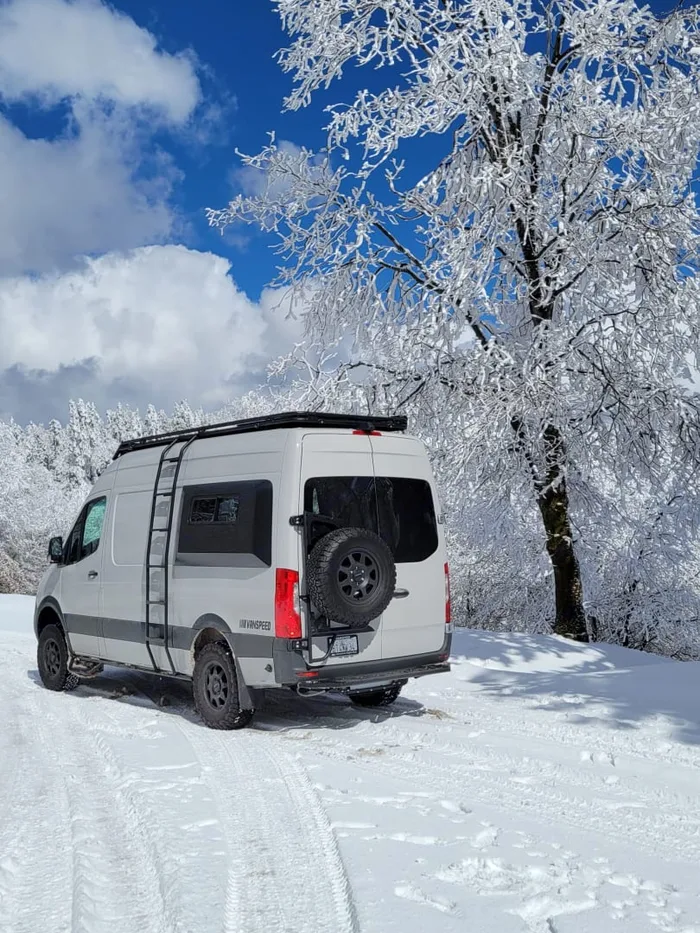 VanSpeed Evergreen Dream | 4x4 Mercedes Sprinter Camper Van Rental in Los Angeles camper van