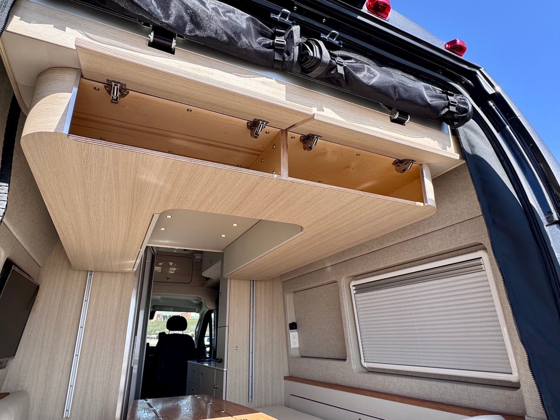 2025 Noovo Plus Rental Los Angeles - overhead storage-1 2025 Noovo Plus Rental Los Angeles - overhead storage-1